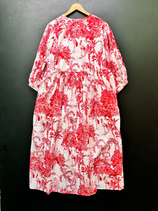 เดรสมิดิพิมพ์ลายคอตตอนแท้มาใหม่สำหรับผู้หญิงเหมาะสำหรับบรันช์และการออกไปข้างนอกในฤดูร้อน - Product Image 5