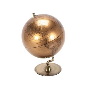 Globo Terráqueo Metálico Vintage, Decoración de Escritorio Moderna y Tradicional, Mapa Educativo para el Estudio de Geografía - Product Image 2