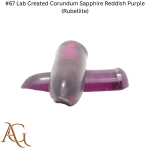 # 67 Esferas de Corindón Cultivado en Laboratorio, Color Rojo Púrpura (Rubelita), Sintético, Creado por Fusión de Llama, Gema Simulada con Corte - Product Image 5