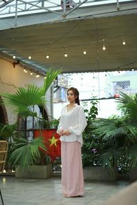 Femmes de haute qualité lin rayonne/soie jambe large coupe ample pantalon avant plat confort sans effort élégance pantalon écologique - Product Image 5