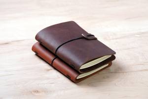Business Gift Leather Notebook Cover Refillable Journal <b>Case</b> Writing Notebook Holder NBC-0034 - Product Image 3