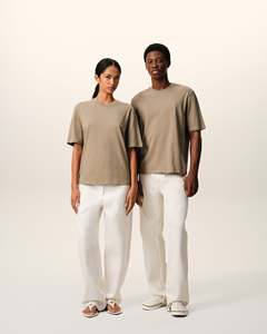 Regular Fit Men's T-Shirt 100% Cotton Knitted O-Neck Solid Color Casual Breathable Quick Dry Short Sleeve Front <b>Logo</b> - Product Image 1