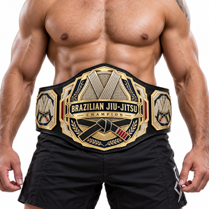 Cinturón de Campeonato de Obsidiana Personalizado, Unisex, para Lucha Libre, Boxeo, MMA, 2.2m de Largo, 50mm de Diámetro, Grosor Personalizado, Metal - Product Image 1