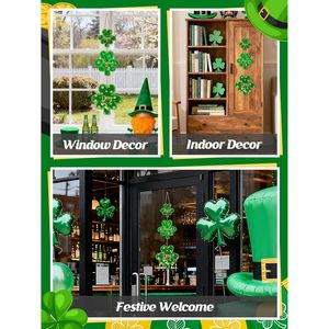 Grande Décoration Murale en Bois 10 x 33,5 pour la Fête de la Saint-Patrick – Panneau de Porte Joyeuse Fête de la Saint-Patrick – Panneau Mural Porte-Bonheur - Product Image 5