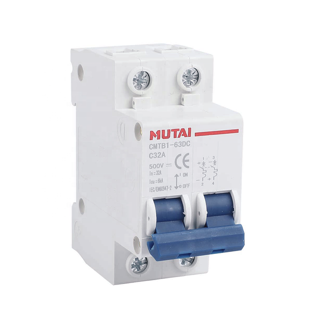 High Breaking Dc Mcb Distribution Box Price 4a 10a 16a 20a 32a Miniature Circuit Breaker