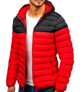 Winter Thickened Padded Cotton Jacket Men Zipper Cardigan Outdoor Casual Warm Hooded Down Jacket - Product Image 3