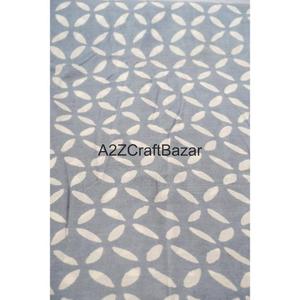 Tissu non tissé 100 % coton indien fait main Sanganeri à imprimé au bloc, écologique, respirant, séchage rapide, léger, pour robes - Vente en gros - Product Image 5