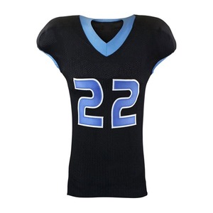 High Quality Custom Printed Sublimated American Football Jersey Short Sleeve 100% Polyester Breathable UV Protection Quick Dry - Product Image 3