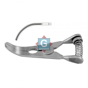 Pince Glover Bulldog Courbée Réutilisable en Acier Inoxydable de Qualité Médicale pour Instruments Chirurgicaux - Product Image 3