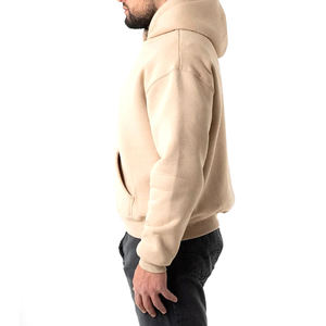 Sweat-shirt unisexe épais en molleton 100 % coton, coupe oversize, avec logo brodé personnalisé, 400-500 g/m², pour homme - Product Image 2