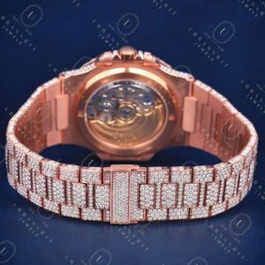 Reloj de Lujo Octagonal con Diamantes, Oro Rosa, Analógico, Cuarzo, Cierre Desplegable, 41 mm, Estilo Lujoso para Mujer - Product Image 2