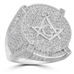 Hot Selling VVS Diamond 925 Sterling Silver White Gold Plated Hip Hop Engagement Wedding <b>Ring</b> Diamond Test Passes <b>Fine</b> Gift Men - Product Image 1