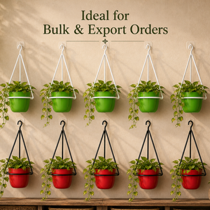 Vase mural rustique de style farmhouse en acier vintage avec revêtement époxy |   Décoration de maison durable et écologique pour balcon, jardin, intérieur et extérieur - Product Image 6
