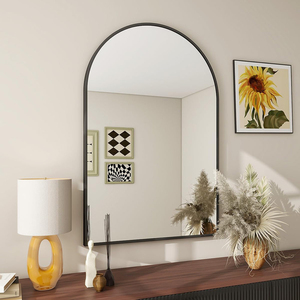 Awesome Quality New Arrival Modern Wall <b>Frame</b> Decorative Mirror Black Finished Aluminum Border Home Hotel Restaurants - Product Image 1