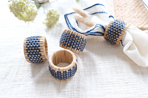 Handmade Napkin Ring Natural Weaving Rattan Napkin Holder for Restaurant Hotel Wedding <b>Party</b> <b>Table</b> Decoration - Product Image 3