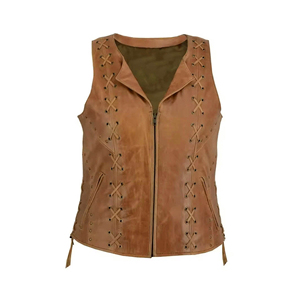 Chaleco de Cuero Ligero, Transpirable, de Color Sólido, para Uso en Exteriores, con Impresión Personalizada, Resistente al Viento, sin Mangas, Moderno, para Mujer - Product Image 3