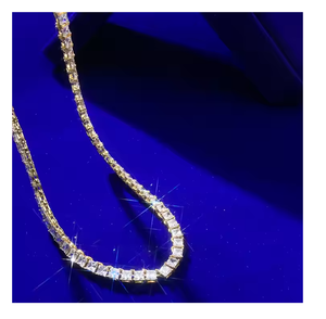 Collar de Moissanita de Alta Claridad con Corte Esmeralda, Colgante Hip Hop Bling, Joyería Unisex - Product Image 3