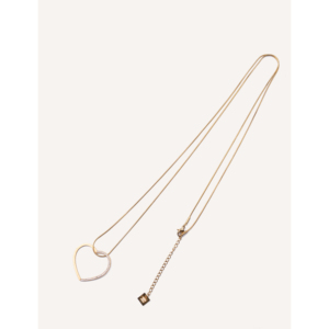สร้อยคอสแตนเลสสีทอง yxq 88พร้อมจี้สร้อยคอแฟชั่นเพทาย - Product Image 1