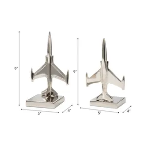 Support de lecture pliable en aluminium plaqué or de qualité supérieure pour étudiants et enseignants, paires de serre-livres décoratifs de luxe en forme de figurines - Product Image 2