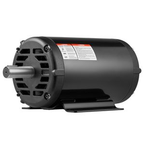 Motor Eléctrico de 10 HP, 1770 RPM, Motor para Compresor de Aire, Rotación CW/CCW, Diámetro del Eje de 1.375 Pulgadas, Longitud del Eje de 3.88 Pulgadas, 40 N.m, 50/60 Hz - Product Image 1