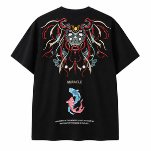 T-shirt pour homme en coton imprimé surdimensionné, conçu avec un tissu doux de qualité supérieure, coupe décontractée, confort durable pour tous les jours - Product Image 4
