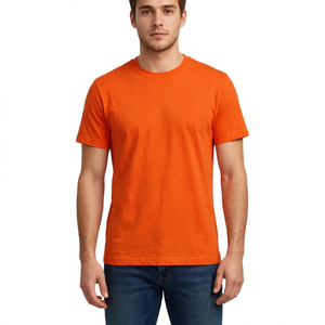 Camiseta de Manga Corta con Cuello Redondo para Hombre, Diseño Personalizado, 100% Algodón, Corte Regular, Color Sólido Informal, Camiseta Ecológica de BD - Product Image 2