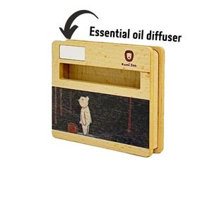 Support de charge pour téléphone portable avec diffuseur de parfum bois, haut-parleur et support pour téléphone portable, signe astrologique Libra - Product Image 5