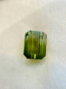 Tourmaline Bio Vertâtre Naturelle 4.03CT 9.1x7.3x6.2mm Taille Émeraude Libre Effet de Couleur/Feu pour Fabrication de Bijoux Africains - Product Image 2