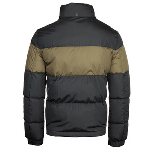 Chaqueta informal acolchada para hombre con logotipo OEM, abrigo de invierno extragrande con jacquard, cremallera y logotipo bordado - Product Image 2