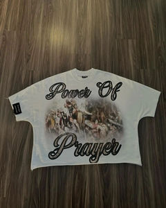 Camiseta Extra Grande Personalizada, Estilo Y2K Retro, con Estampado Gráfico de Letras, Corte Holgado, Algodón, Manga Corta, Estilo Gótico, Casual, Urbano - Product Image 4