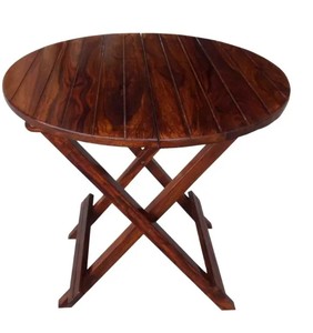 Solid Wood Round <b>Folding</b> <b>Table</b> | 30 Inch Drop-Leaf Space Saving <b>Dining</b> <b>Table</b> | Wholesale Wooden Other Home Furniture - Product Image 4