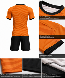 Wholesale Custom High Quality 100% Polyester Breathable Quick Dry V-Neck Unisex Football Shirts Youth Soccer Wear Jerseys - Product Image 6
