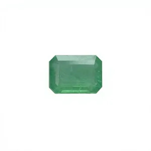 Émeraude naturelle certifiée du Zambie, taille octogonale, pierre à bon lustre, pierre précieuse non montée pour la création de bijoux, 1,37 carat - Product Image 1