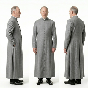 Túnica de Sacerdote Premium al por Mayor, Túnica Litúrgica Bordada Personalizada, Vestimenta Religiosa, Túnica para Clérigos - Product Image 1