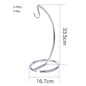 Modern Rose Gold Metal Desk Organizer Circle Shape Hanging Storage Rack for Home Decoration - Product Image 4