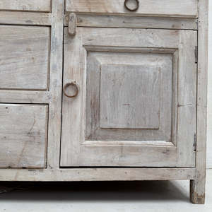Rustic Solid Wood Sideboard Buffet <b>Cabinet</b> 11 Drawers 2 Doors Antique Storage Credenza Living Room <b>Cabinets</b> - Product Image 3