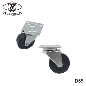 Roue de table pliante 50 mm en TPR, roulettes pivotantes légères pour espaces de formation, vente en gros - Product Image 4