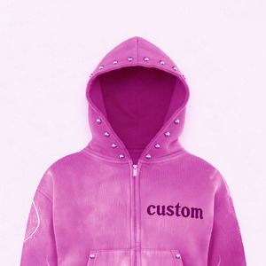 เสื้อฮู้ดซิปพิมพ์ลายคุณภาพสูง Glory Custom Washed ผ้าฝ้าย 100% เนื้อนุ่ม ระบายอากาศได้ดี สำหรับใส่ลำลองสไตล์สตรีทแฟชั่น 男女兼用 - Product Image 4