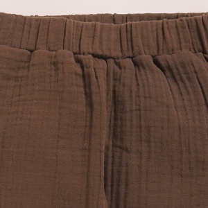 Pantalones de salón de muselina orgánica Cocoa Whisper Pantalones cortos y pantalones de bebé de calidad superior - Product Image 3
