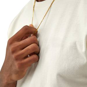 Camiseta de algodón para hombre de marca americana, estilo veraniego, lavada y desgastada, de manga corta, moderna, holgada, talla grande, diseño 3D en blanco. - Product Image 6