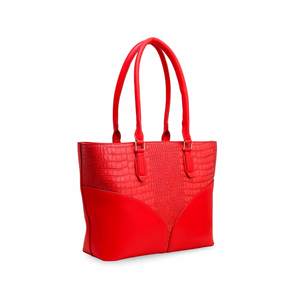 กระเป๋าช้อปปิ้งสะพายไหล่ทางการ P55612สีแดงสไตล์ทางการที่สง่างามสำหรับการพกพาสิ่งจำเป็น - Product Image 2