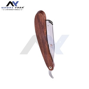 Navaja de Afeitar Profesional para Hombre con Mango de Madera, Navaja de Barbero con Bloqueo Giratorio, Cuchilla de un Solo Filo, Herramienta Clásica para Afeitar la Cara y el Cuidado de la Barba - Product Image 3