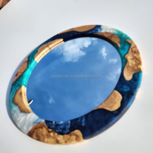 Indian Supplier Modern Resin <b>Frame</b> Wall <b>Mirror</b> Decorative Home Accessory for Bathrooms or Bedrooms Available at Bulk Quantity - Product Image 4
