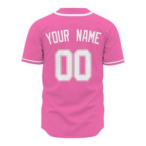Nueva Camiseta de Béisbol Transpirable de Manga Corta con Logotipo del Equipo Personalizado, Apliques Bordados, Precio Bajo para Venta en Línea - Product Image 4