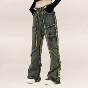 Women Wide Leg Pants High <b>Waist</b> Baggy Loose Fit Casual Trousers Soft Fabric Street Style Modern Fashion Comfortable Everyday - Product Image 2