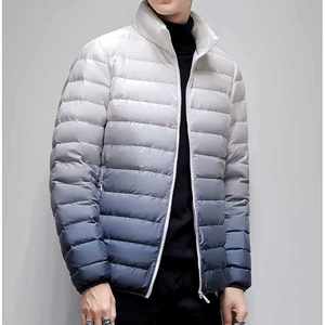 Wholesale <b>Top</b> Quality Custom Logo Nylon Winter Quilted Jacket <b>Bubble</b> Coat Men Puffer Jacket New Design Reasonable Price OEM - Product Image 3