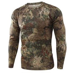 เสื้อเชิ้ตตกปลาแขนยาวลายพรางสำหรับผู้ชาย UPF 50 แห้งเร็ว 100% โพลีเอสเตอร์ เสื้อคลุมแบบสวมหัวสำหรับผู้ใหญ่ เสื้อผ้าสำหรับกิจกรรมกลางแจ้ง - Product Image 3