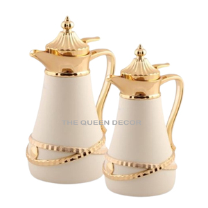 Carafe en acier inoxydable de haute qualité, forme ronde, finition blanche imprimée, personnalisable, pour usage domestique, vente directe - Product Image 4