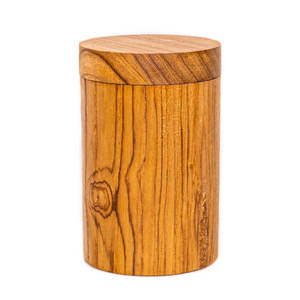 Most Selling Luxury Wood Canister with Smooth Finish and Lid <b>for</b> Dry Food <b>Storage</b> <b>Kitchen</b> Decor and Gift Use Available <b>For</b> Sale - Product Image 3