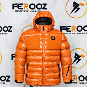 Chaqueta Acolchada con Capucha para Hombre, Chaqueta de Invierno con Cierre Completo, Ropa de Abrigo Informal y Cálida, Prenda Resistente a la Intemperie de Manga Larga - Product Image 6